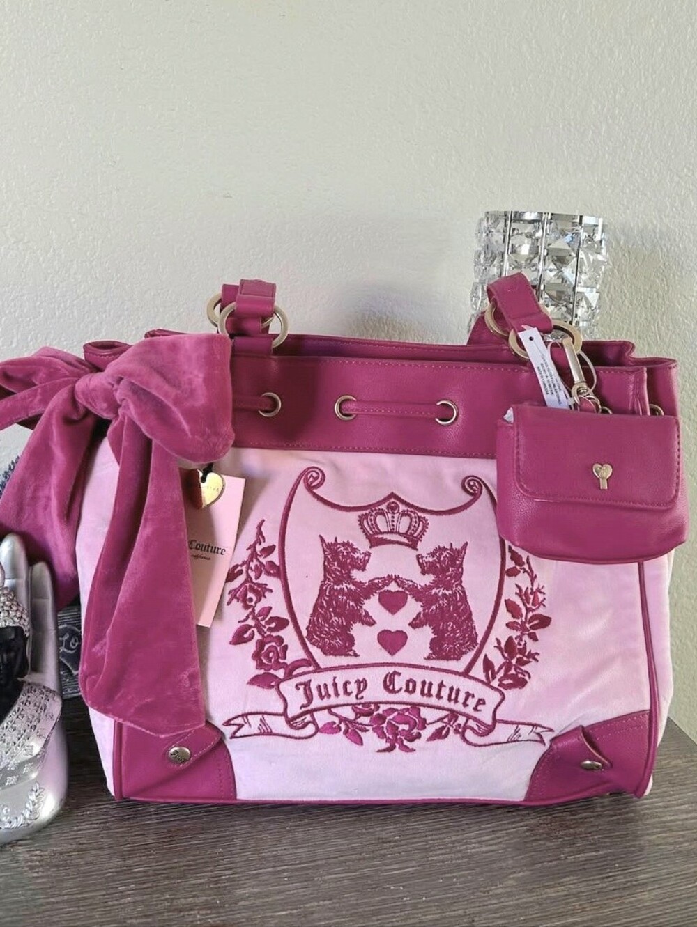 Juicy Couture Scottish Dogs Tote Handbag
